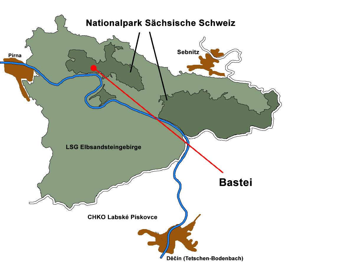 Karte Sächsische Schweiz