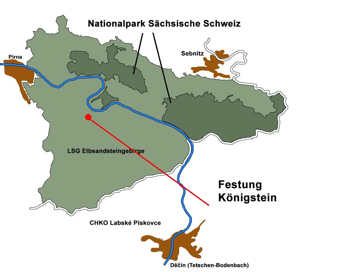 Karte Sächsische Schweiz