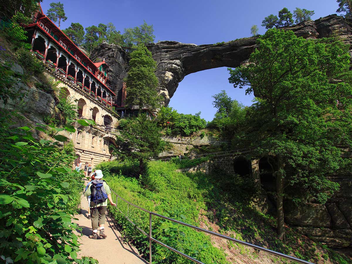 Prebischtor im Sommer - Böhmische Schweiz