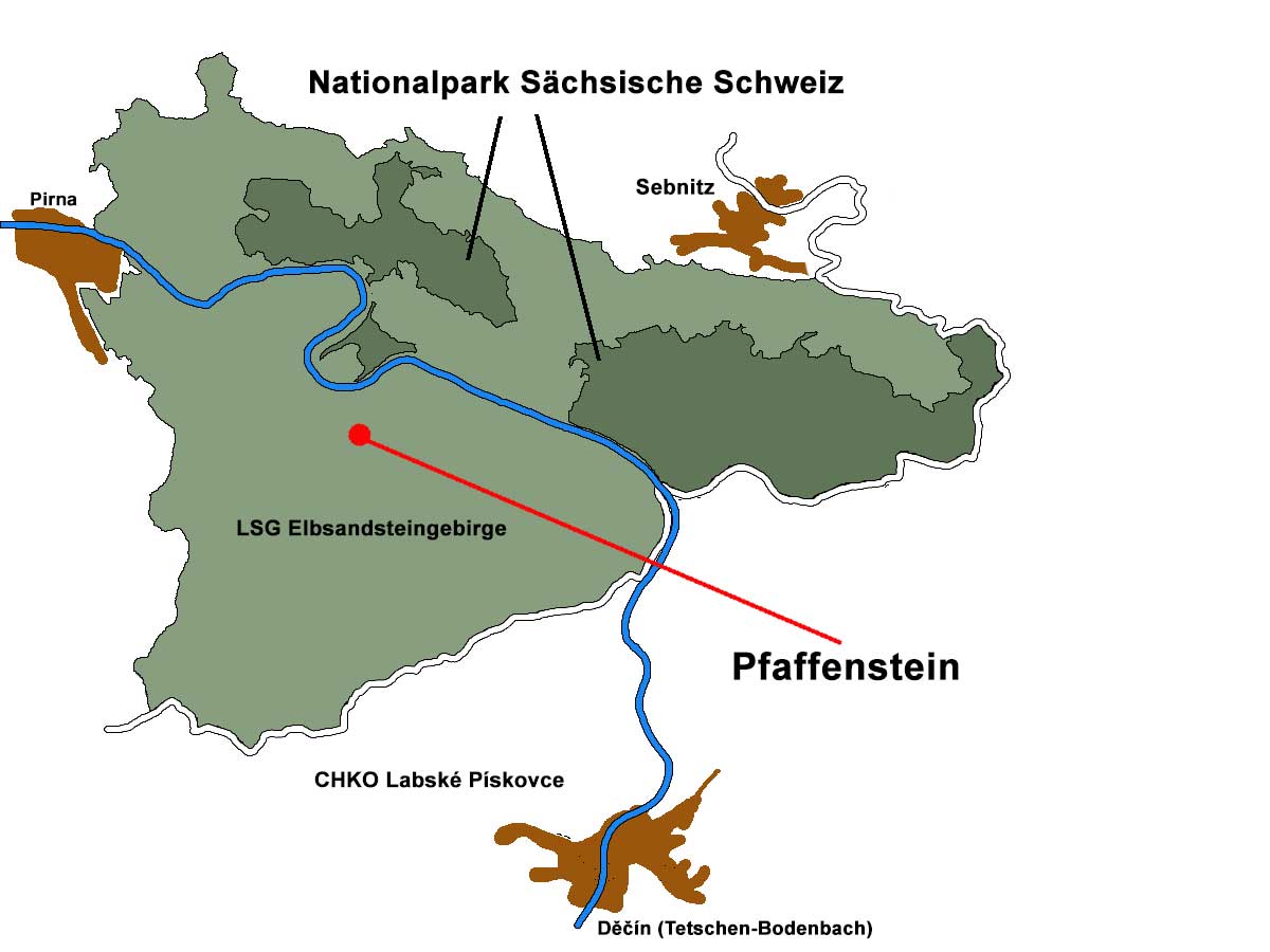 Karte Sächsische Schweiz